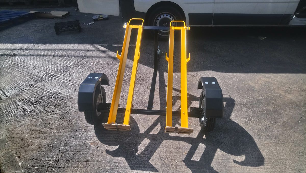 Two Nitrogen Gas Bottle Carrying Trailer