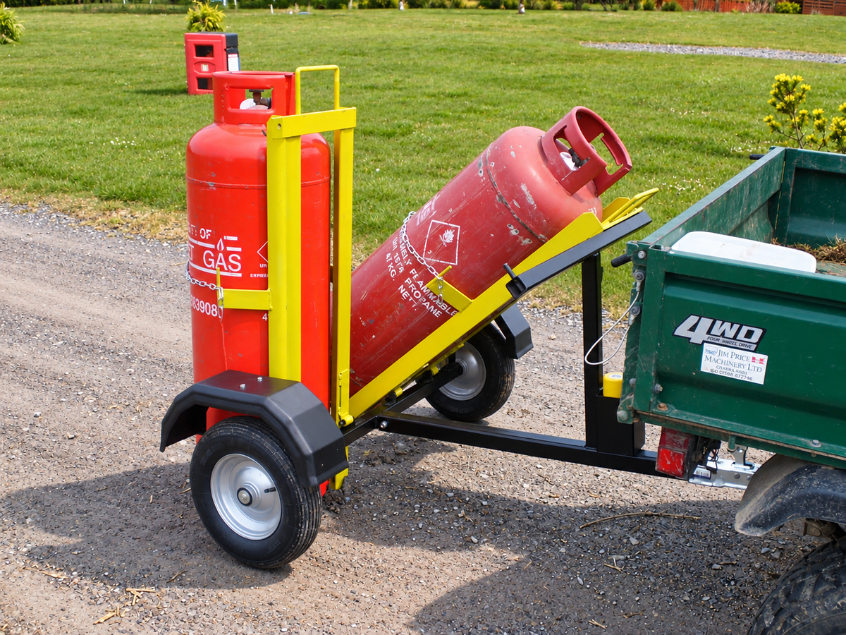 Two Propane Gas Bottle Carrying Trailer